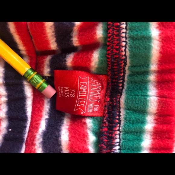Fleece Jammie pants only. Kids size med 7/8 - Picture 2 of 2